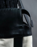 "BOTTEGA VENETA" 19AW Canvas & leather combination 2way bag