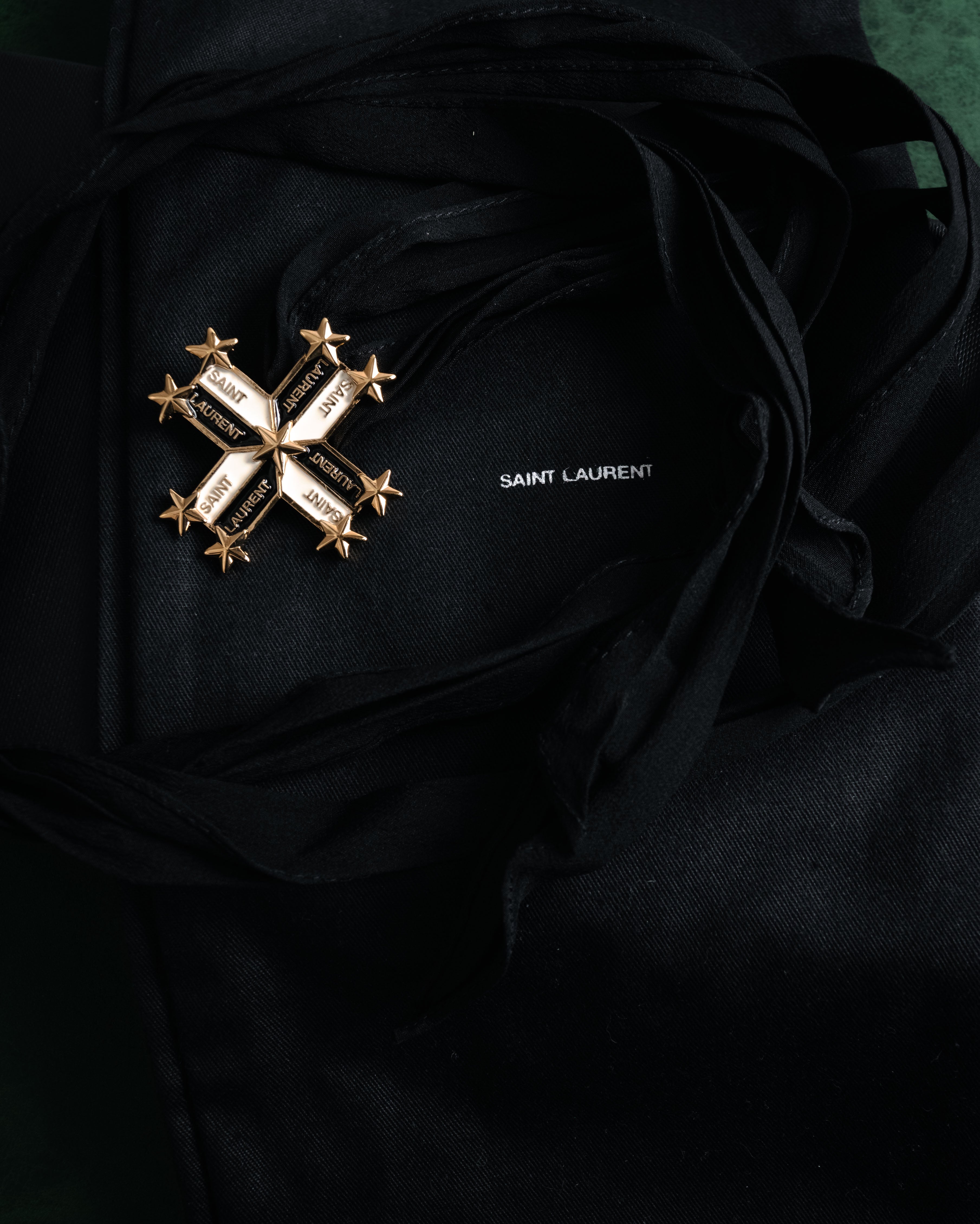 –SPECIAL– “SAINT LAURENT”
2013-2016 Cross star silk ribbon choker