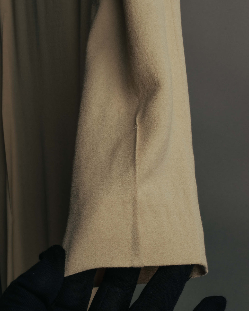 "FENDI" 00's-10's Draped wool blend dress