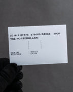 "Saint Laurent" Crocodile embossed leather bi-fold money clip