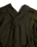 Henrik Vibskov/ Big Collar Short Sleeves Designed Shaped One Piece Khaki