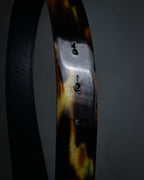 “Roger Vivier” 2010’s Patent tortoiseshell buckle belt