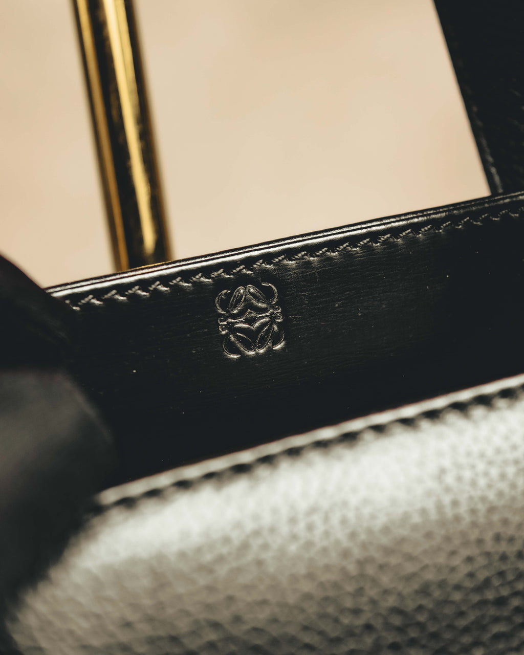"LOEWE" 90's-00's Classic leather tote bag