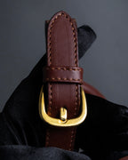 "Salvatore Ferragamo" Coin motif metal design leather hand bag