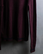 "MAISON MARGIELA"
20AW burgundy color V-neck knit