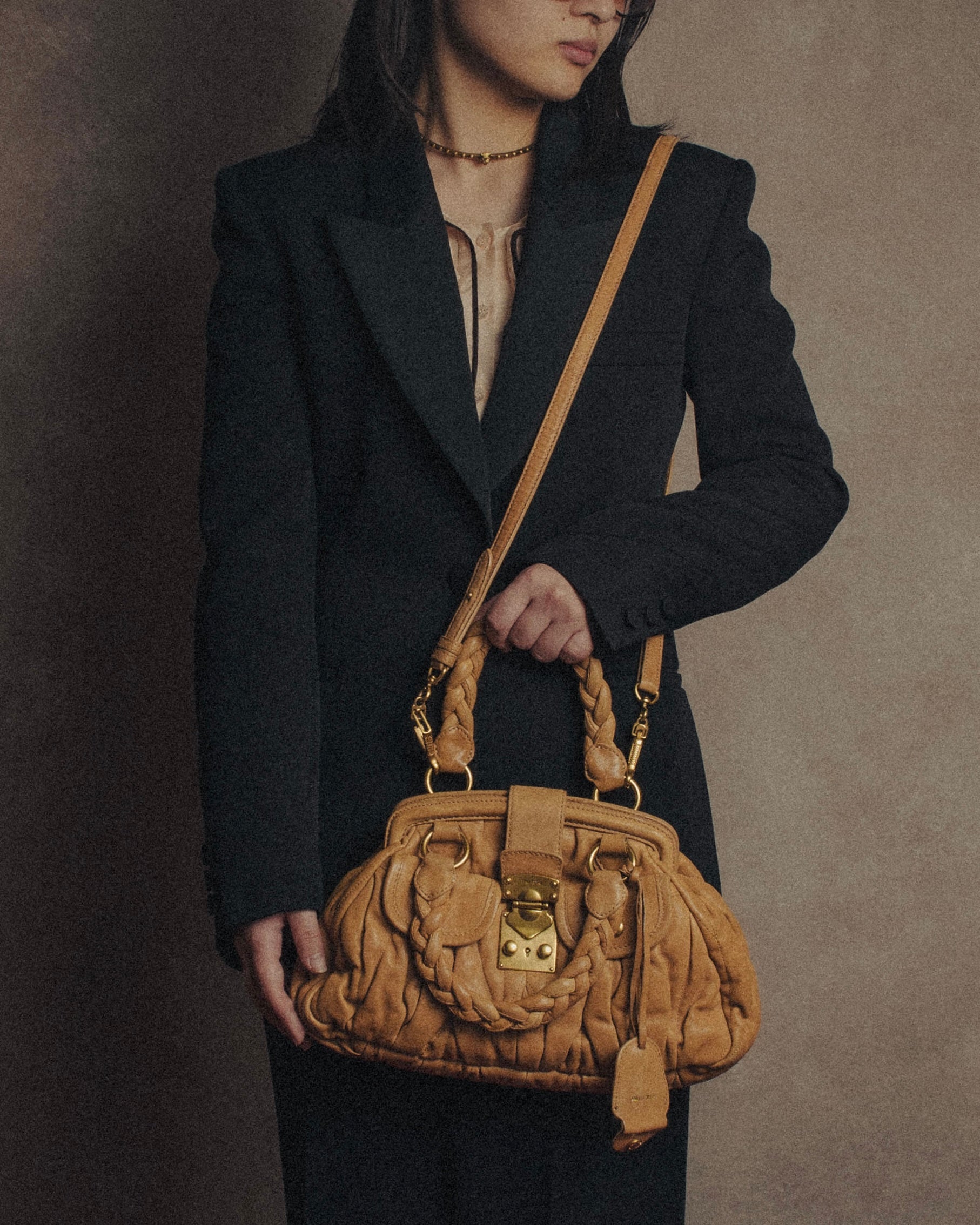 –SPECIAL– “miu miu” 2000’s braided matelasse doctor bag