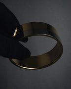 "LOEWE" 10’s Bicolor geometric open-cuff bangle