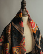 "Salvatore Ferragamo" 2010's Geometric tribal print silk scarf
