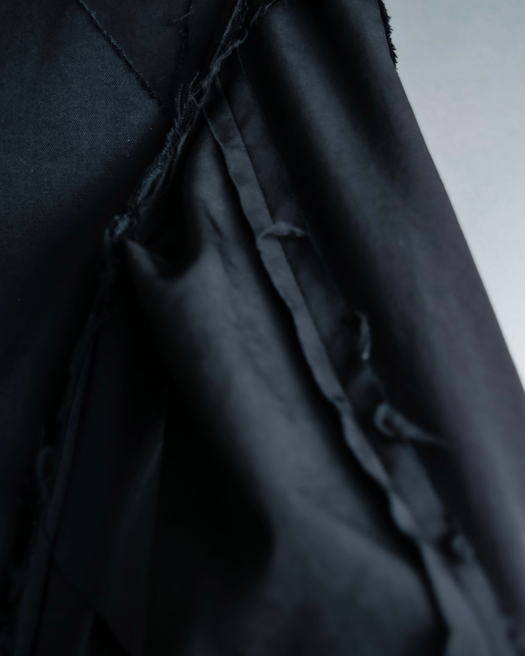 "B Yohji Yamamoto" Inside-out design super long shirt coat