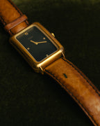 “FENDI” 80’s-90’s Rectangular quartz leather watch
