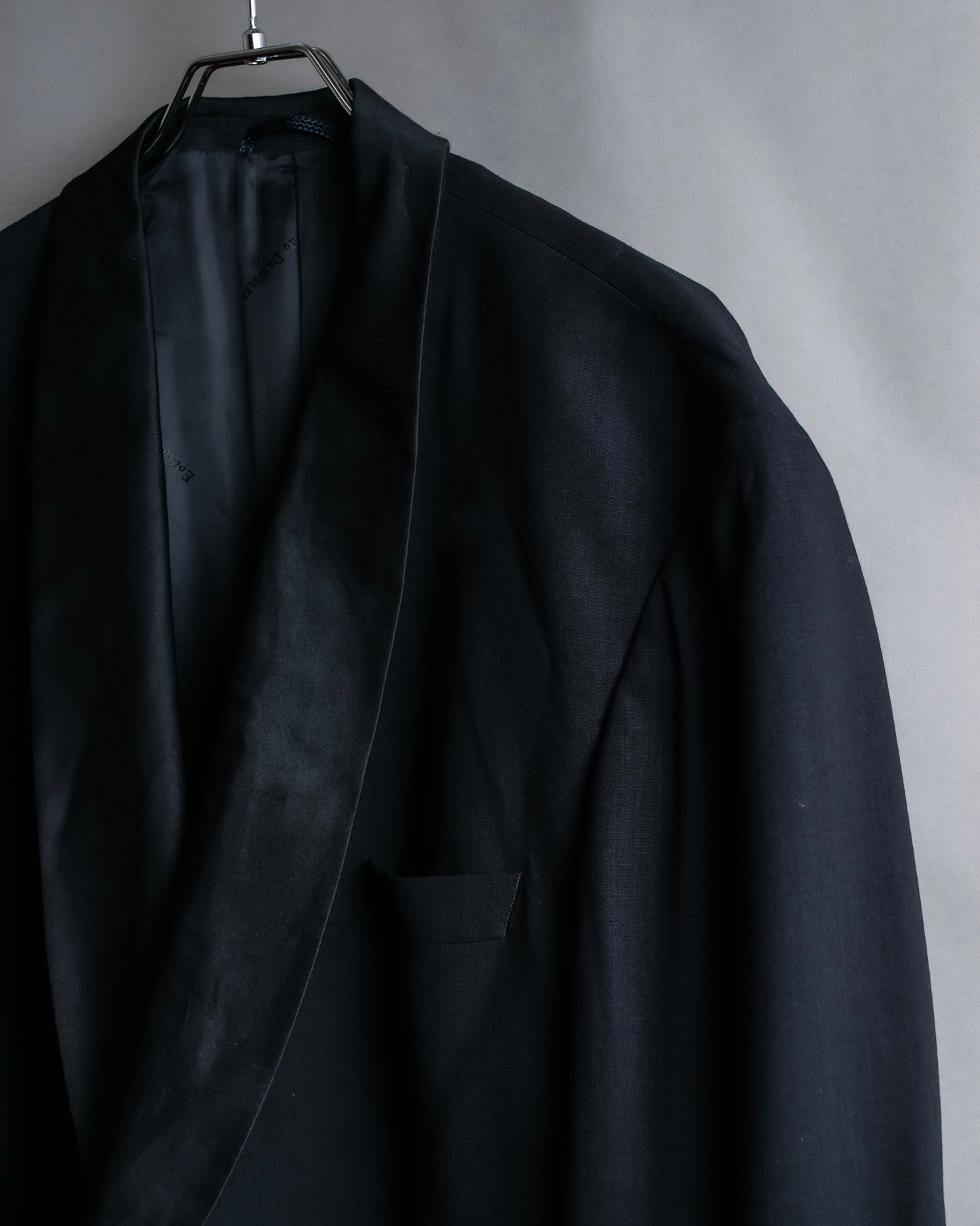 "EDUARD DRESSLER" Shawl collar glossy tuxedo jacket