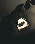 "RED VALENTINO" 2010's Ruffled leather shoulder bag