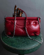 "MAISON MARGIELA" Red color Glam Slam chain shoulder bag