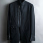 "GIORGIO ARMANI" Riders detail leather switching jacket