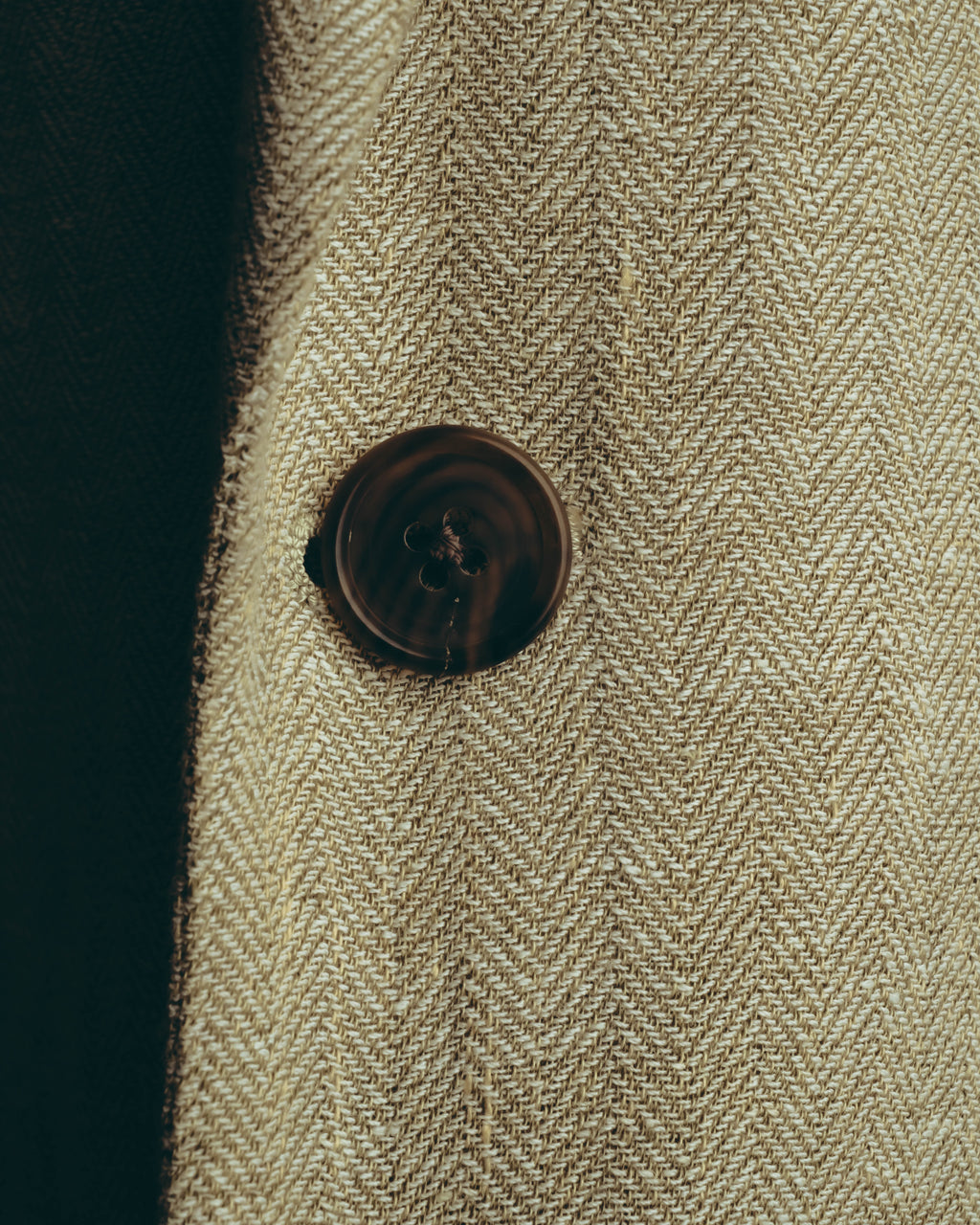 -SPECIAL- “HERMES” 80’s-90’s Herringbone linen suit set