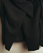 –SPECIAL– "Yohji Yamamoto" 98AW Sculptural asymmetric draped wool jacket