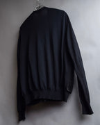 "JIL SANDER" Glitter jacquard V-neck cardigan