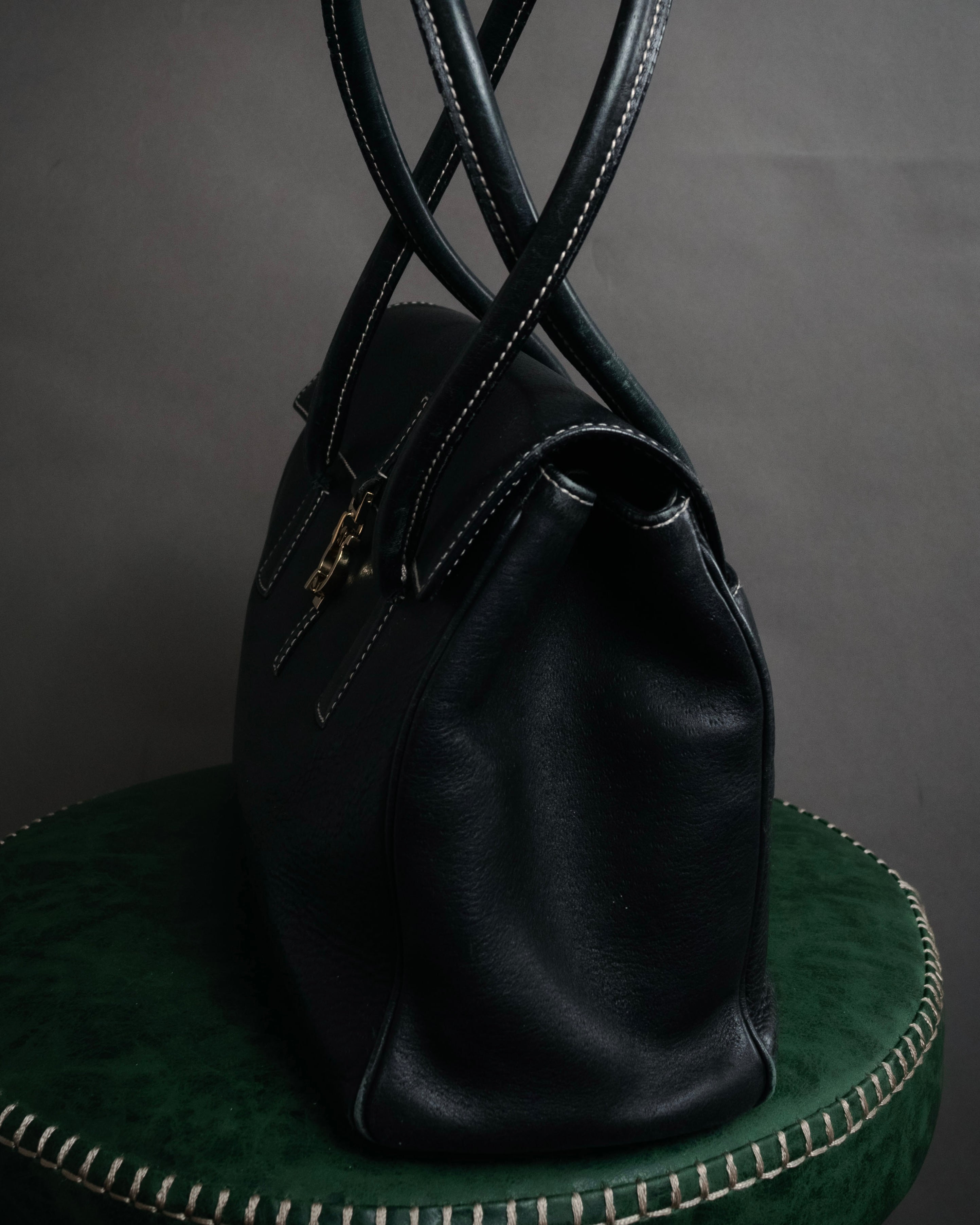 “Salvatore Ferragamo” 90's–00's Gancini leather handbag