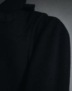 –SPECIAL– "CHANEL" 04SS sculpted princess-line wool crepe coat