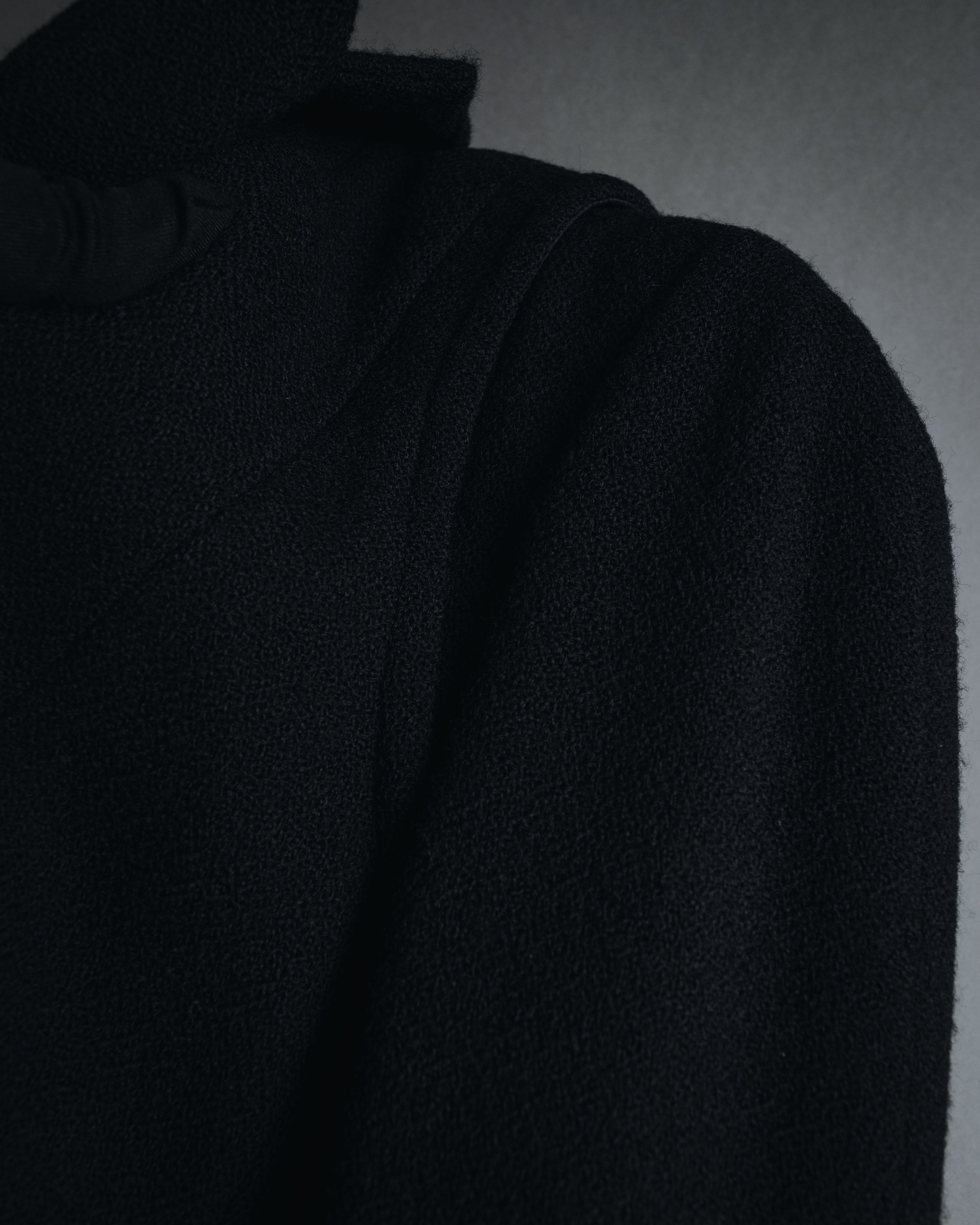 –SPECIAL– "CHANEL" 04SS sculpted princess-line wool crepe coat