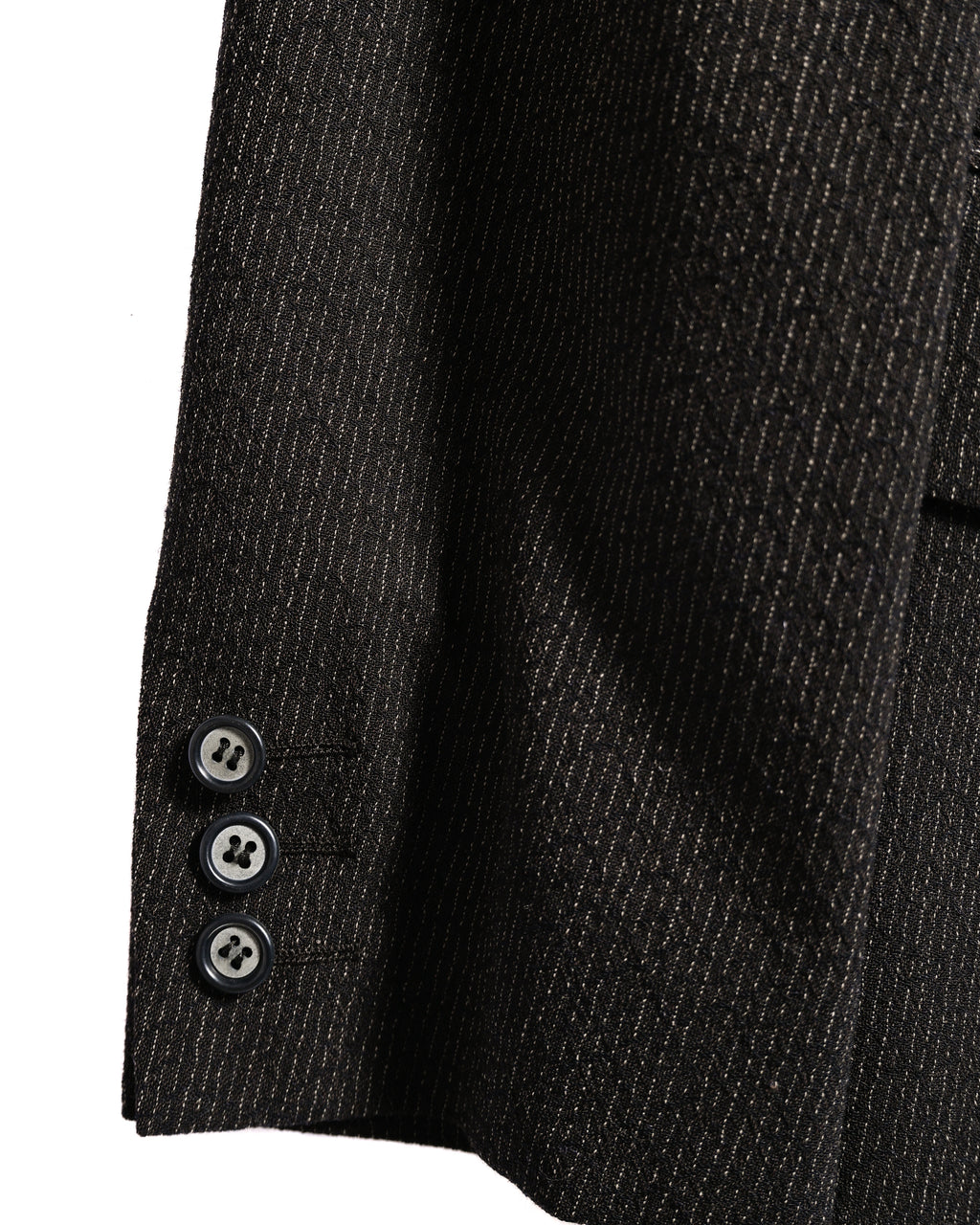 DOLCE & GABBANA/ 2015 Silver Pin Striped Single Breasted Set-up Brown