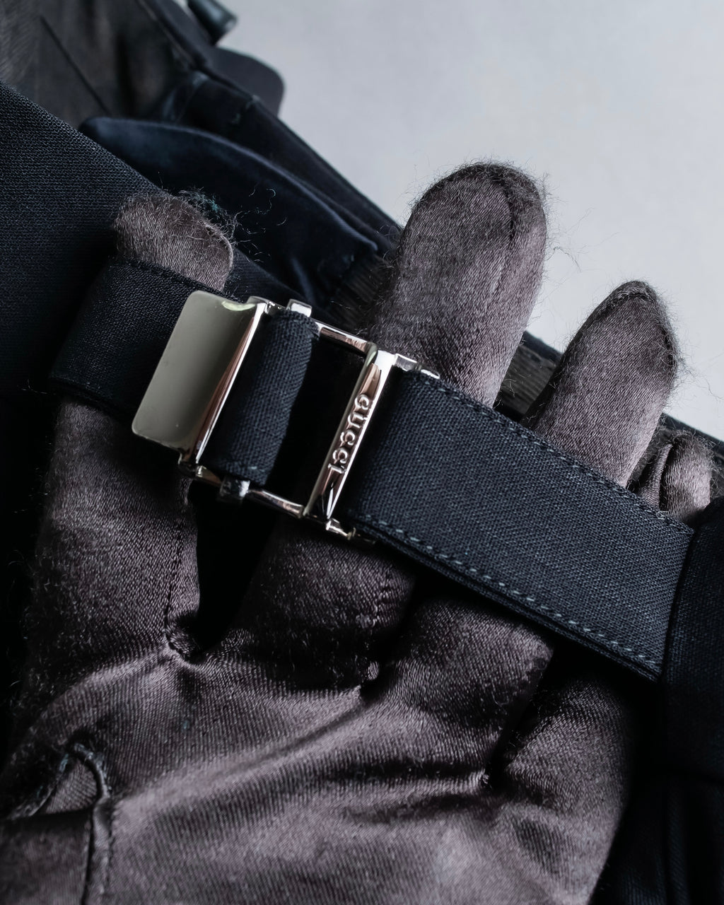 "GUCCI" black oversized mode style set up