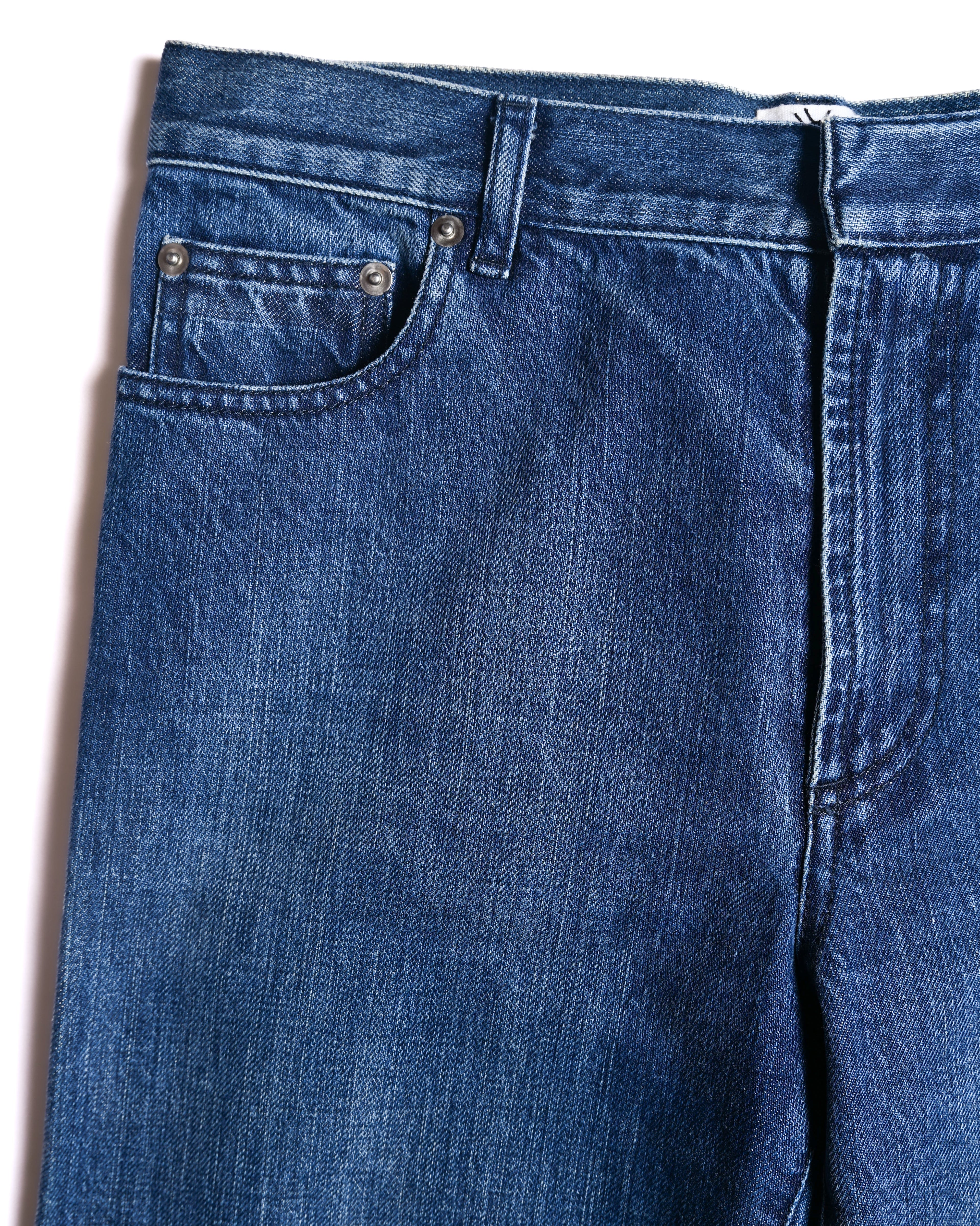Christian Dior/ Cut Out Hem Straight Silhouette Denim