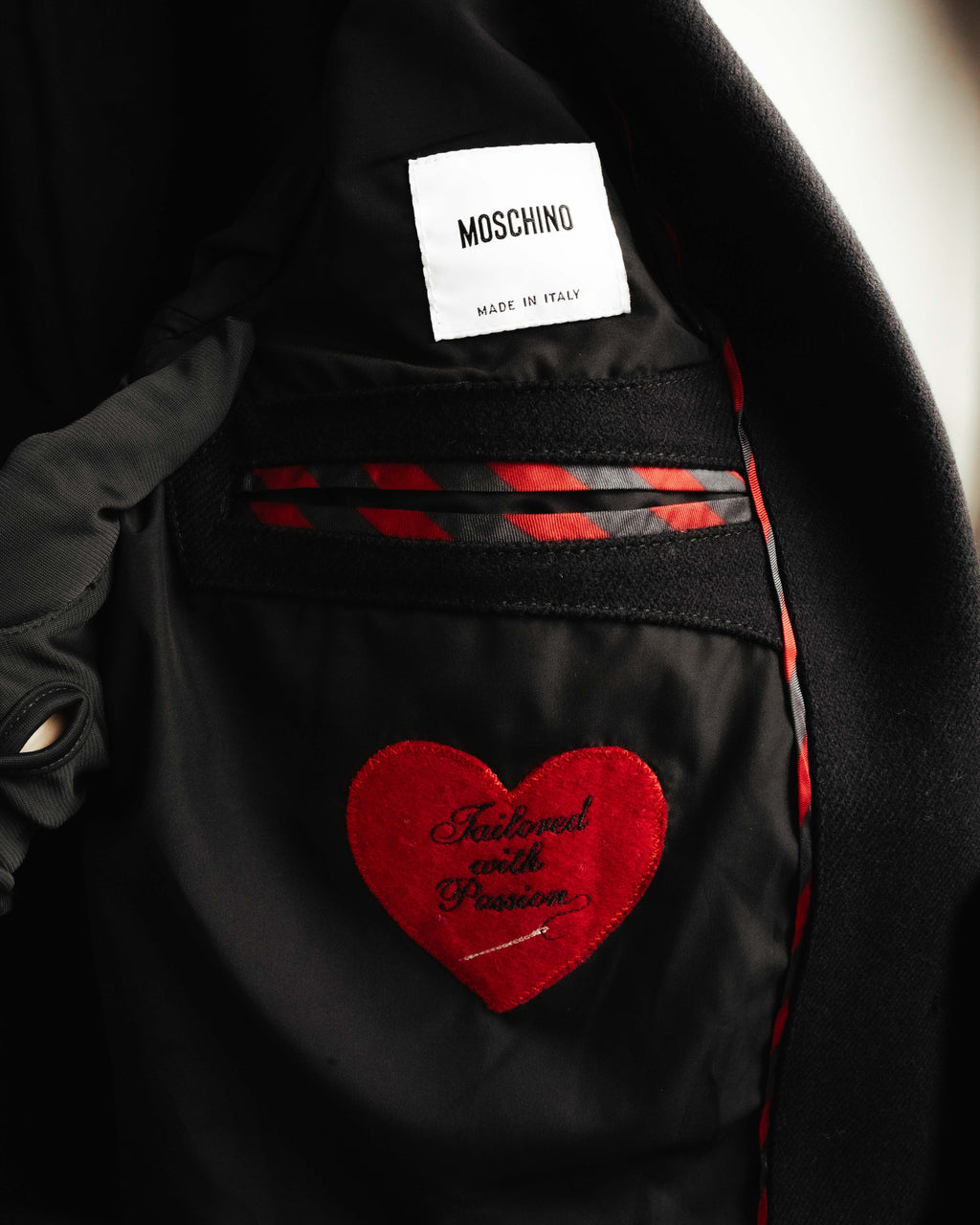 “MOSCHINO” 90’s-00’s wool cashmere tailored long coat
