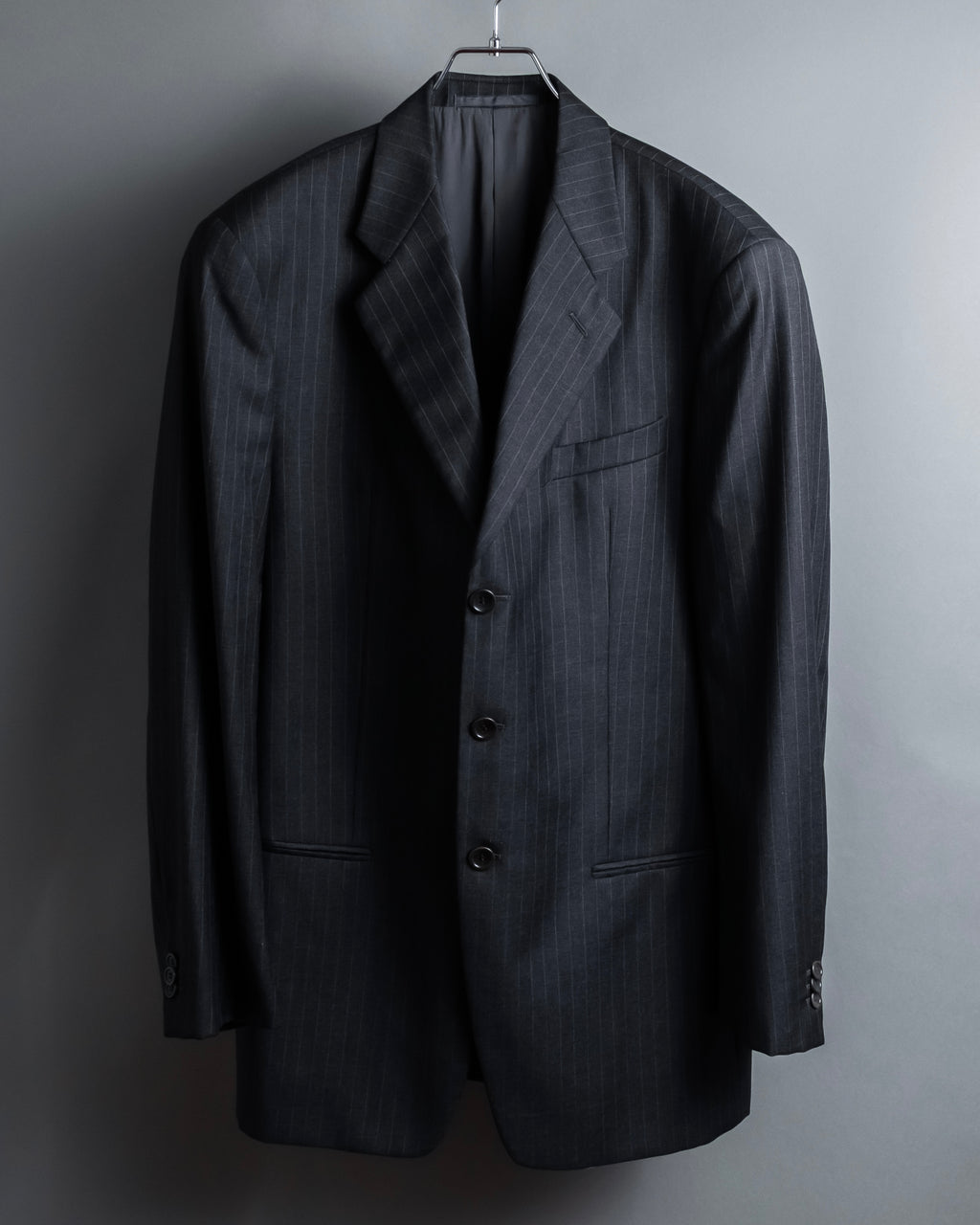 "ARMANI COLLEZIONI" Deep charcoal pinstripe set up