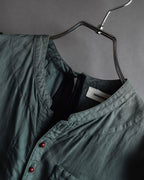 "UNDERCOVER" Raw edge frill design military-like shirt tunic