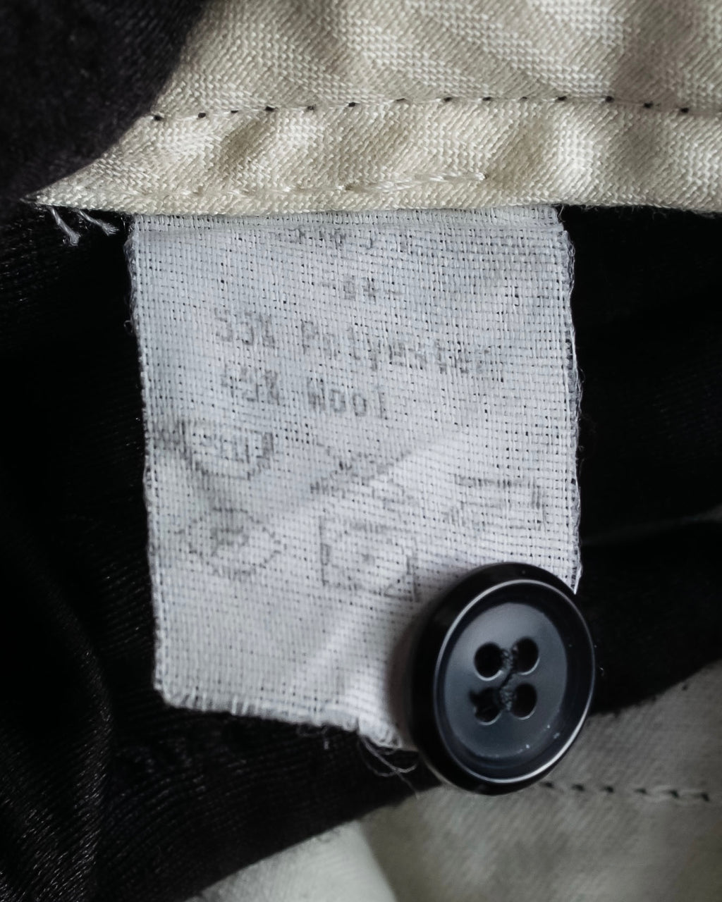 "Vintage high-waisted wide tapered slacks"