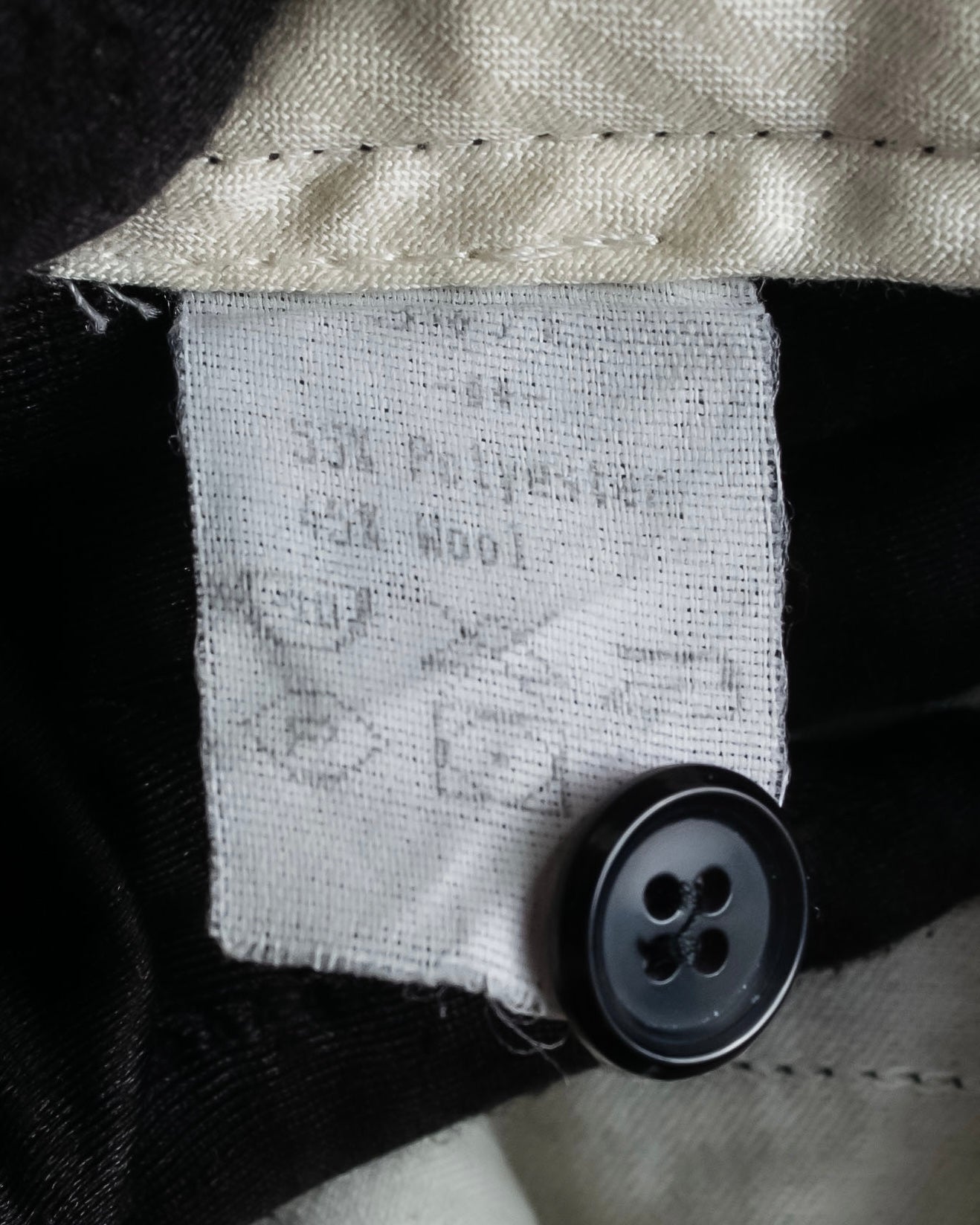 "Vintage high-waisted wide tapered slacks"