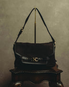 "Salvatore Ferragamo" 00's-10's Gancini leather shoulder bag