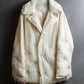 "MAISON MARGIELA" Offwhite color quilted padded oversized tailored coat