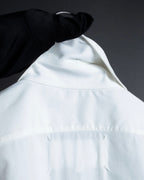 "MAISON MARGIELA" 20AW Long cuff design cotton white shirt
