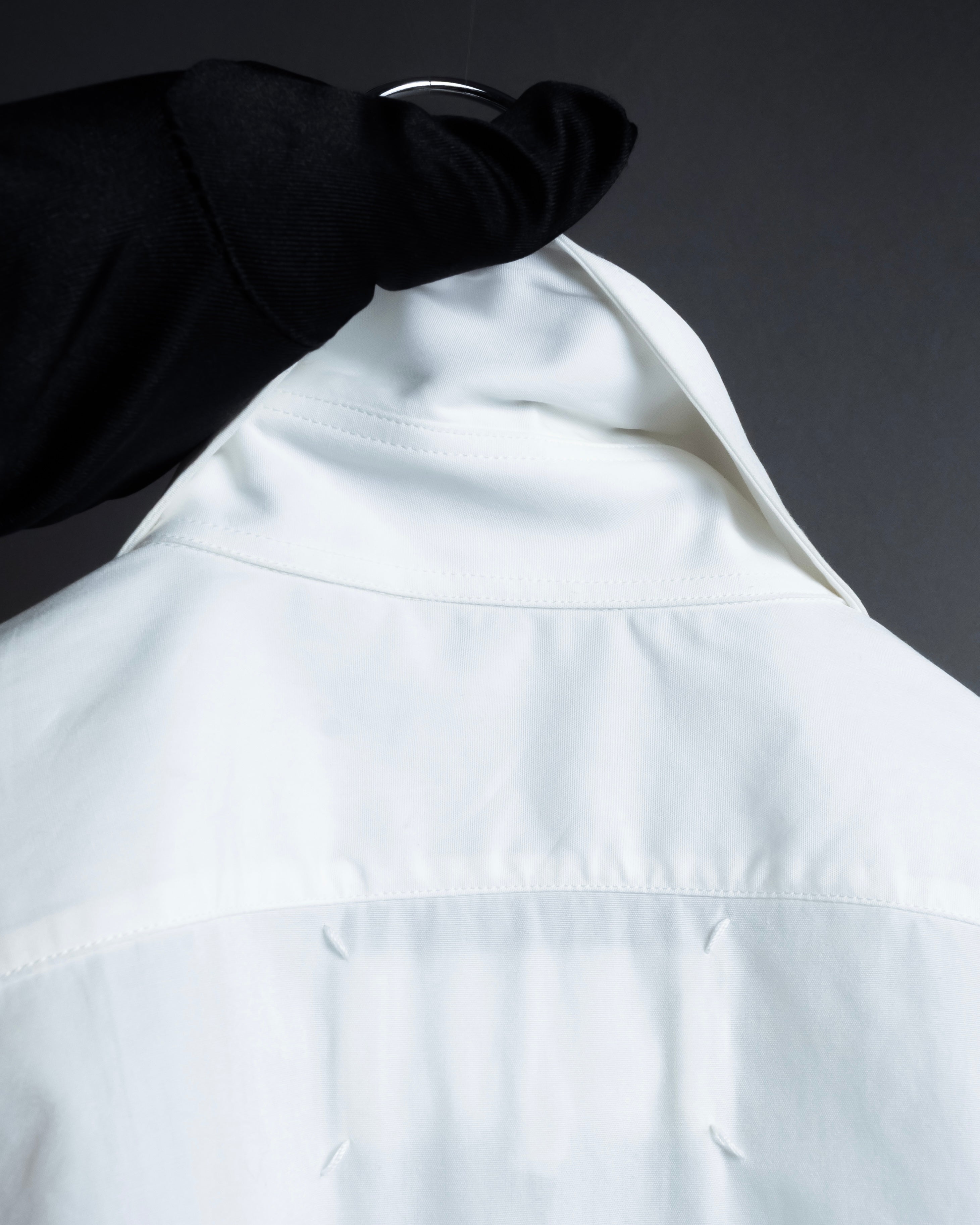 "MAISON MARGIELA" 20AW Long cuff design cotton white shirt