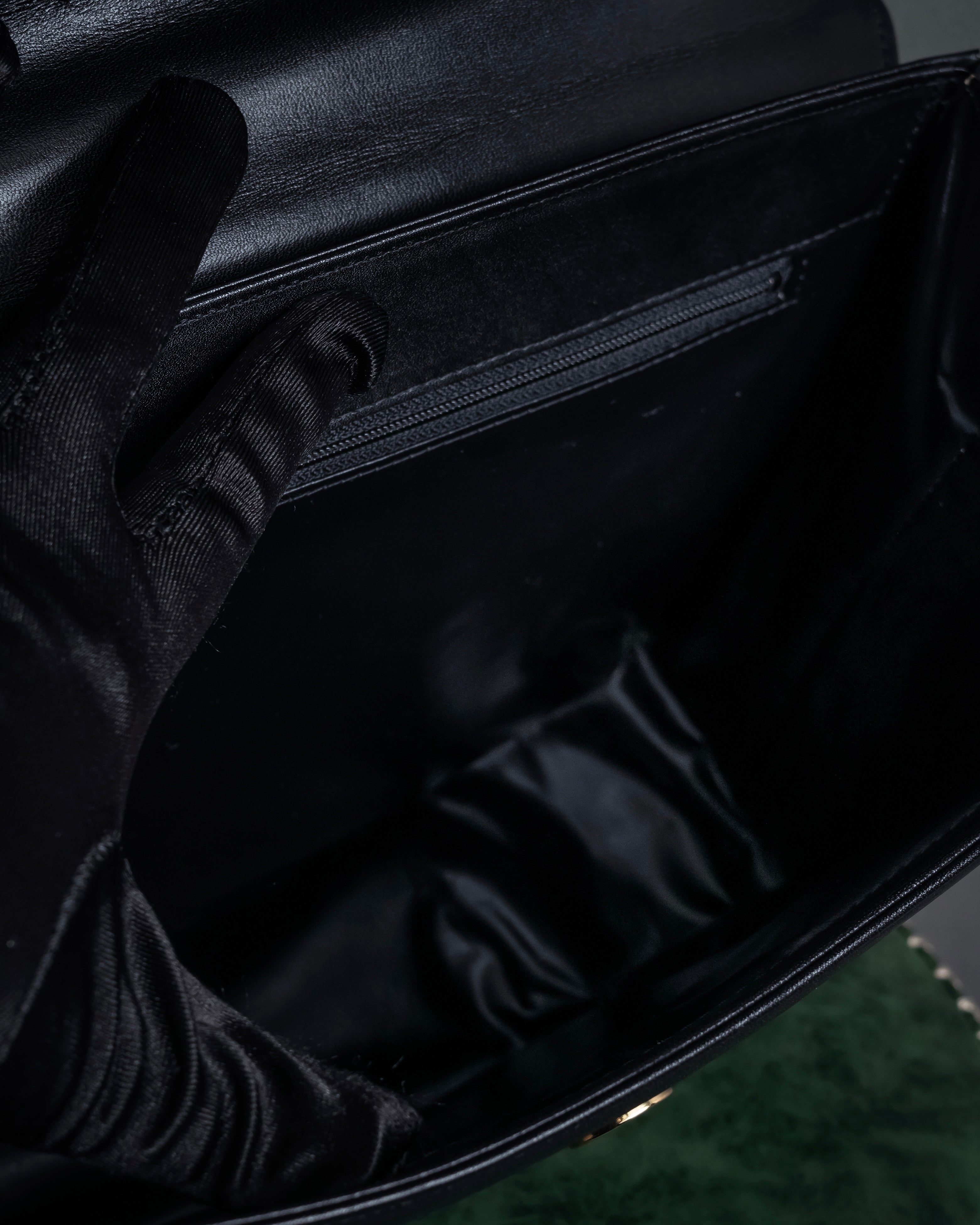 "JUNKO KOSHINO" Geometric motif design 2-way leather shoulder bag