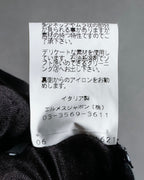 "HERMES" Heather gray cashmere blend slacks