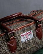 "Harris Tweed" Herringbone wave boston bag