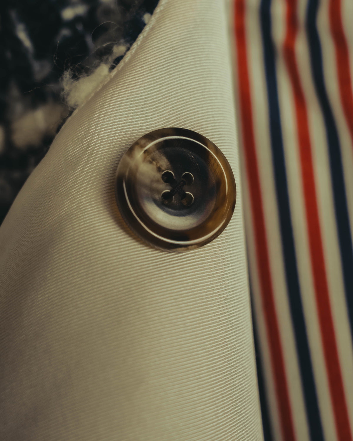 "THOM BROWNE" 2010's-20's Textured double breasted boucle coat
