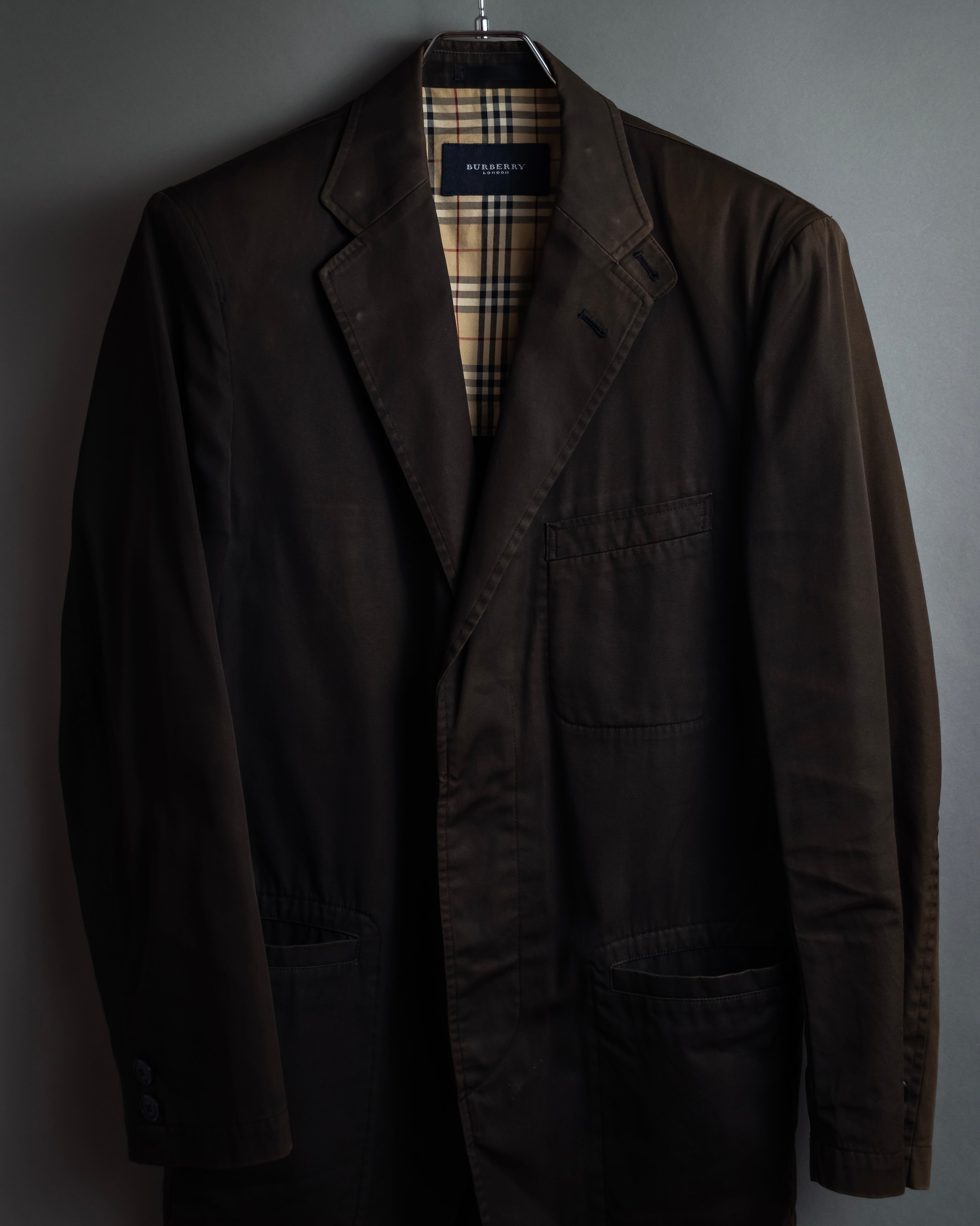 "BURBERRY" Cotton faded tailored jacket