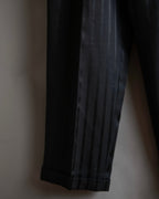 "Vintage subtle gloss striped wide slacks"