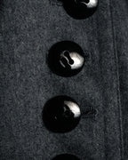 “Miss Dior” 90’s asymmetrical multi button wool dress