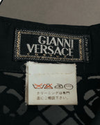 “GIANNI VERSACE” 80’s-90’s Couture polka dot lace shirt