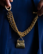 "Karl Lagerfeld" Bag charm mantel chain bracelet