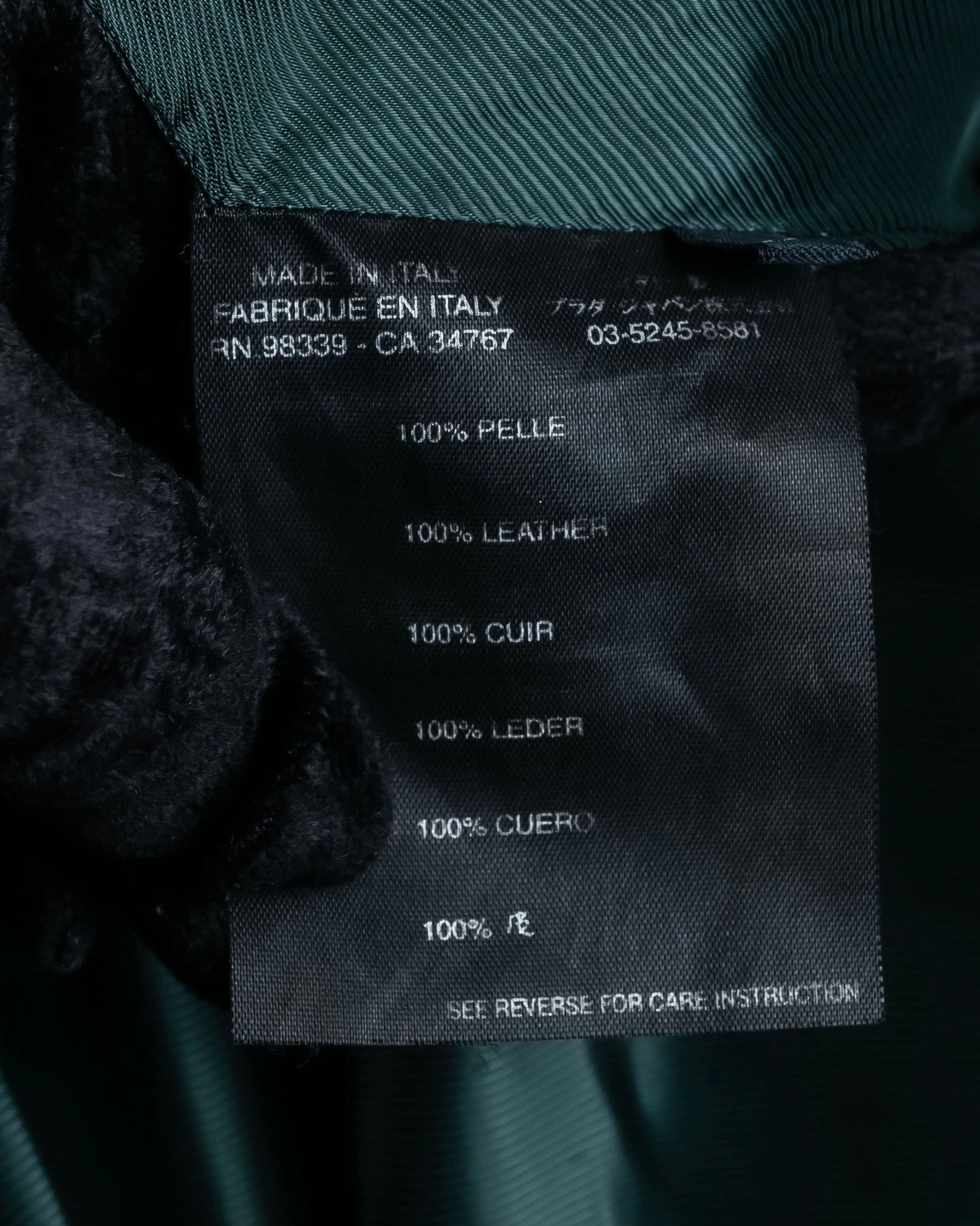 "PRADA" Stitching design suede belted coat