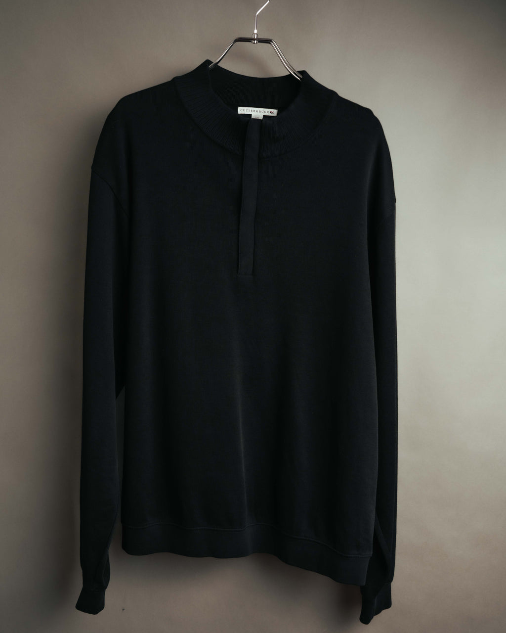 -MOOD Vintage Collections- 00’s Minimal black supima cotton knit