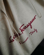 "Salvatore Ferragamo" 90’s-00’s Gancini hardware pebbled leather tote bag