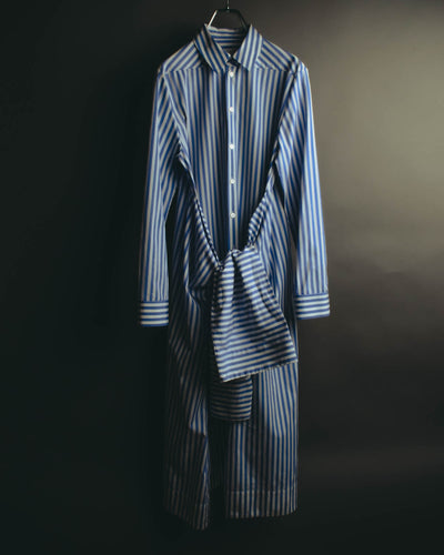 “JIL SANDER” 2018-2023 oversized striped cotton shirt dress