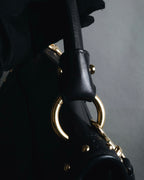 Salvatore Ferragamo Studded Gancini Top Handle Bag